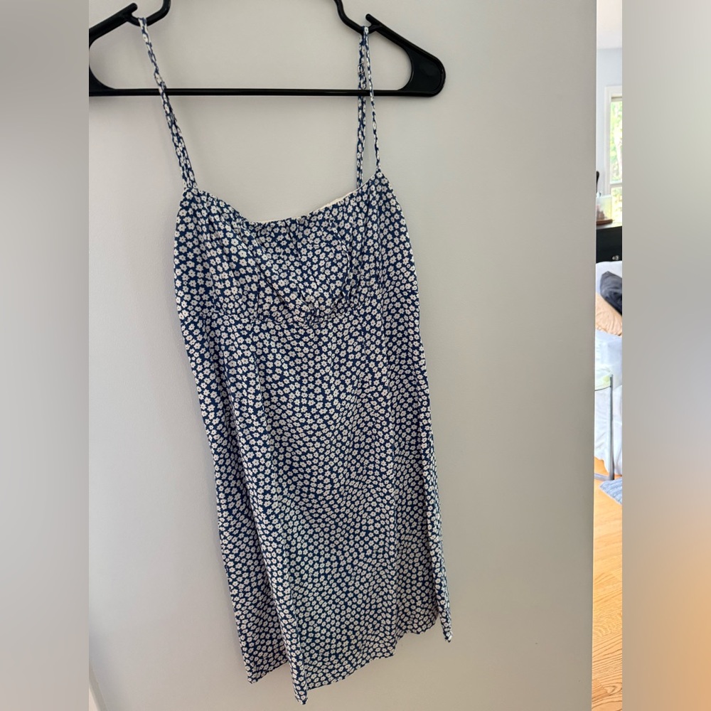 Princess Polly Navy and White Floral Dress